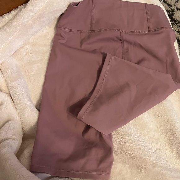 NWT Pink/Mauve MWL Form Madewell biker shorts hidden back pocket for card/ keys - Picture 7 of 10